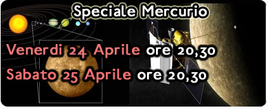 serate speciali per osservare mercurio